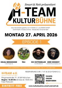 Kulturbühne im H-TEAM am 27. April 2026