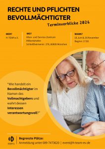 Vortrag, Vollmacht, Betreuungen, Veranstaltung, München,