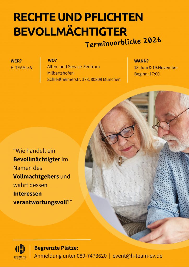 Vortrag, Vollmacht, Betreuungen, Veranstaltung, München,